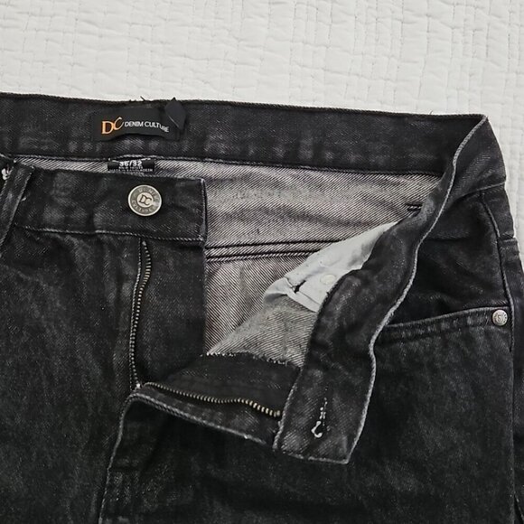 DC Denim Culture Jeans Men's 36x32 Black Fade Denim Skater Goth Grunge EUC LN - Picture 9 of 16